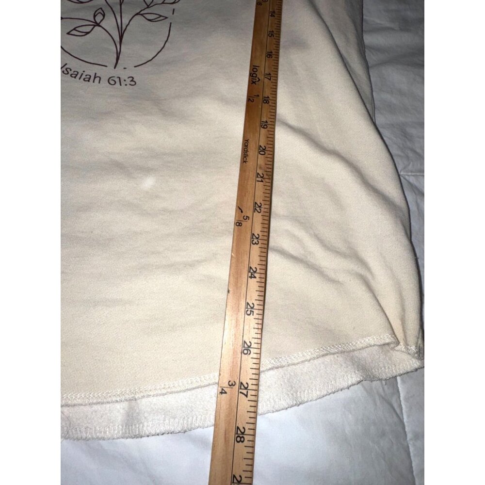 Womens 2XL Cream Sweatshirt By Independent Trading Co. Beauty From Ashes Graphic - Picture 6 of 6